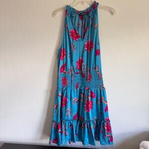 Blue and Fuchsia Summer Dress